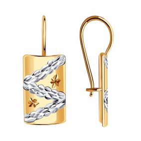 Золотые серьги МАГНАТ МА 031011 МА 031011 фото